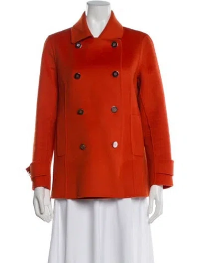 Pre-owned Ch Carolina Herrera Wool Jacket In Orange