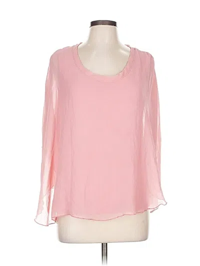 Pre-owned Cha Cha Vente 3/4 Sleeve Blouse In Pink