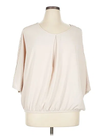 Pre-owned Cha Cha Vente 3/4 Sleeve Blouse In White
