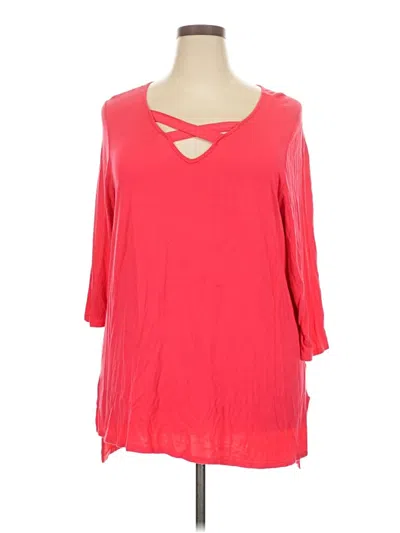 Pre-owned Cha Cha Vente 3/4 Sleeve T-shirt In Red