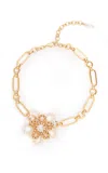 Chabaux Flamboyant Gold-plated Pearl Choker