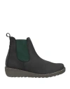 Chacal Woman Ankle Boots Black Size 6 Leather In Black