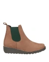 Chacal Woman Ankle Boots Brown Size 7 Leather