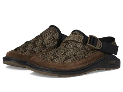 Chaco Canyon Jch103365z Clog Men's Hut Dark Sand Woven Casual Shoes Zogg3350 In Brown