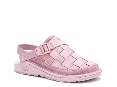 Chaco Canyon Woven Clog In Pink