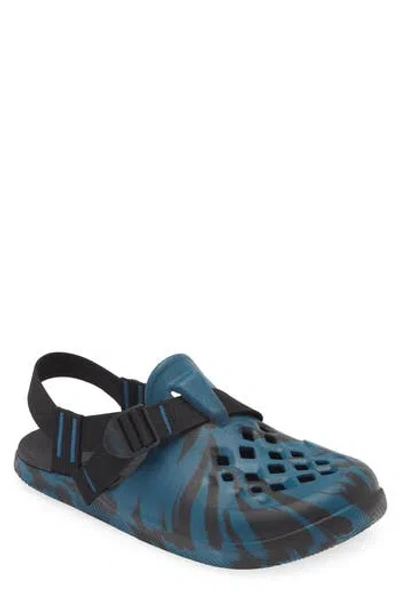 Chaco Chillos Slingback Clog In Deep Sea Storm