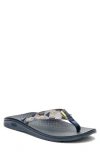 Chaco Classic Leather Flip Flop In Paddle Shadow Citron