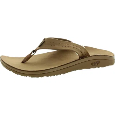 Chaco Classic Leather Flip Womens Solid Flip-flops In Multi