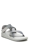 Chaco Cushz Sandal In Cement Gray