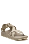Chaco Cushz Sandal In Frond Dark Vanilla