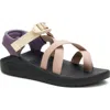 Chaco Cushz Toe Loop Sandal In Multi