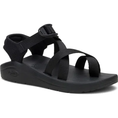 Chaco Cushz Toe Loop Sandal In Black