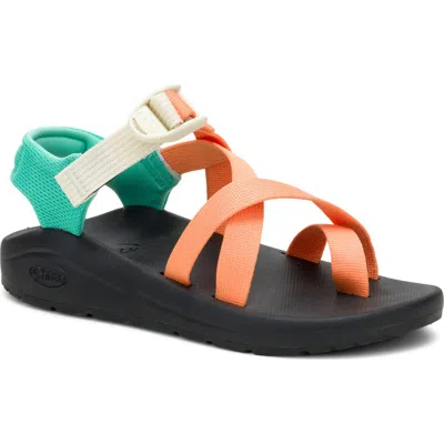 Chaco Cushz Toe Loop Sandal In Orange