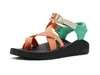 Chaco Cushz Toe Loop Sandal In Multi