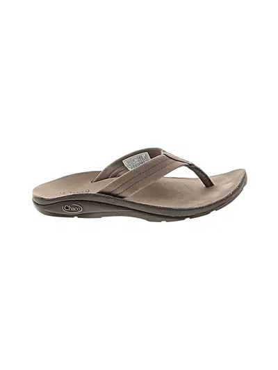 Pre-owned Chaco Flip Flops In Tan