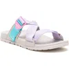 Chaco Lowdown Jch109368 Slide Women's 8 Purple Rose Aqua Slip-on Sandals Khd1745