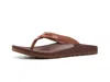 Chaco Lowdown Leather Flip In Brown