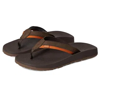 Chaco Lowdown Leather Flip In Brown