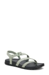 Chaco Lowdown Leather Sandal In Green