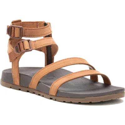 Chaco Lowdown Strappy High Sandal In Brown