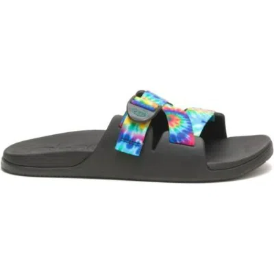 Chaco Men's Chillos Slide Sandal In Dark Tie Dye In Multi