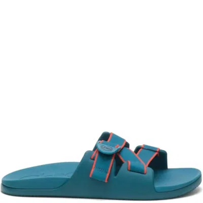Chaco Men's Chillos Slides In Outskirt Cobalt In Multi