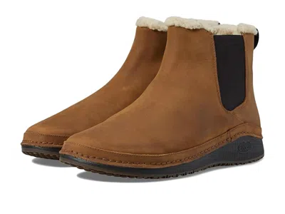 Chaco Paonia Chelsea Women's Boots Tan: 7 B - Medium, Leather/rubber