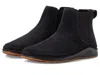 Chaco Paonia Jch109576 Women's Black Suede Slip-on Chelsea Boots Rhs6187 In Black