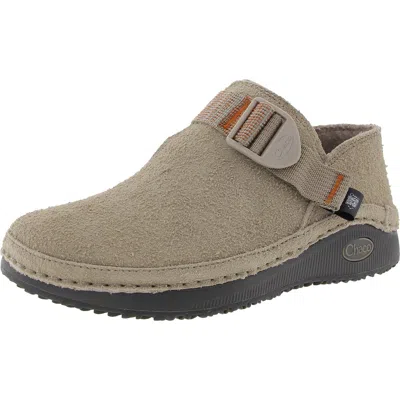 Chaco Paonia Womens Buckle Faux Leather Slip-on Sneakers In White