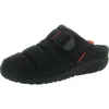 Chaco Ramble Puff Cloud Mens Fleece Lined Quilted Slide Slippers In Black