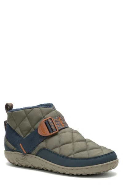 Chaco Ramble Rugged Puffer Slip-on In Dusty Olive