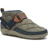 Chaco Ramble Rugged Puffer Slip-on In Dusty Olive