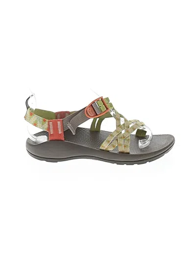 Pre-owned Chaco Sandals In Green