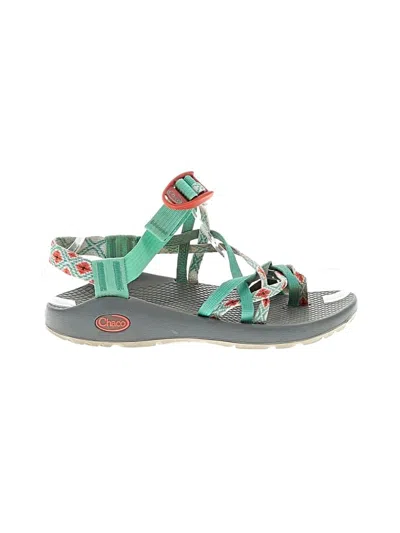 Pre-owned Chaco Sandals In Green