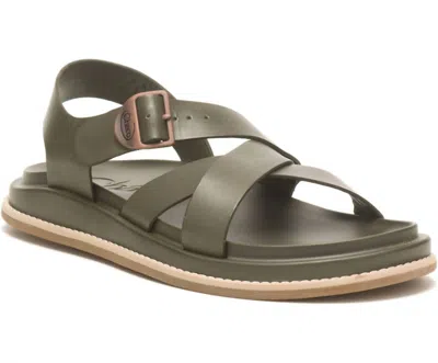 Chaco Townes Sandals In Olive Night In Green