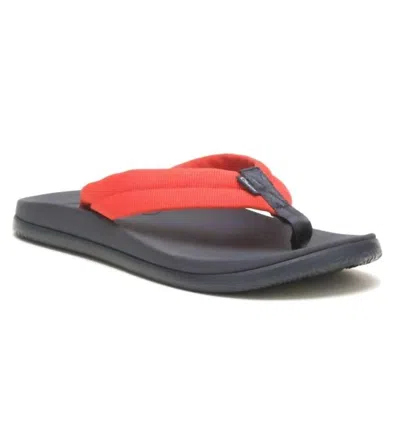 Chaco Women's Chillos Flip Flop In Tube Spicy Orange In Multi
