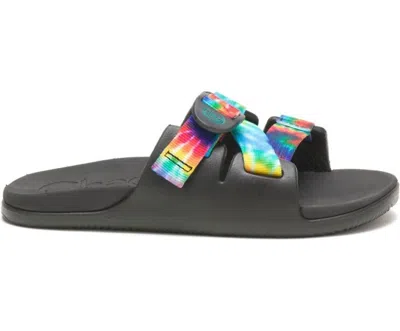 Chaco Women's Chillos Slide Sandal In Dark Tie Dye In Multi