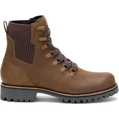 Chaco Women's Fields Lace Waterproof Boot In Maple Brown