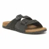 Chaco Women's Lowdown Leather Slide Sandal In Black