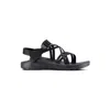 CHACO WOMEN'S ZCLOUD X SANDALS IN SOLID BLACK