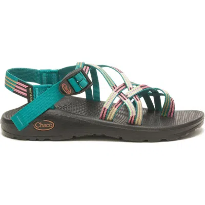 Chaco Women's Zx2 Cloud Sandal In Line Hang Teal In Multi