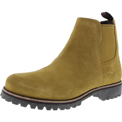 Chaco Womens Lugged Sole Suede Chelsea Boots In Multi