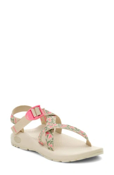 Chaco Z1 Classic Embroidered Garden Sandal In White