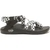 Chaco Z/cloud 2 Jch109506 Sandals Women's 5 Black White Adjustable Strap Zpo2553 In Black