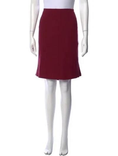 Pre-owned Chado By Ralph Rucci 2000's Knee-length Skirt In Red