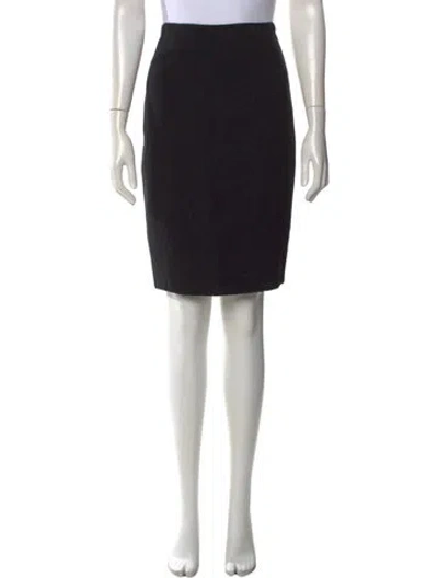 Pre-owned Chado By Ralph Rucci Cashmere Knee-length Skirt In Black