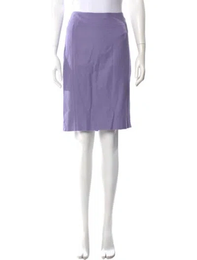 Pre-owned Chado By Ralph Rucci Cashmere Knee-length Skirt In Purple