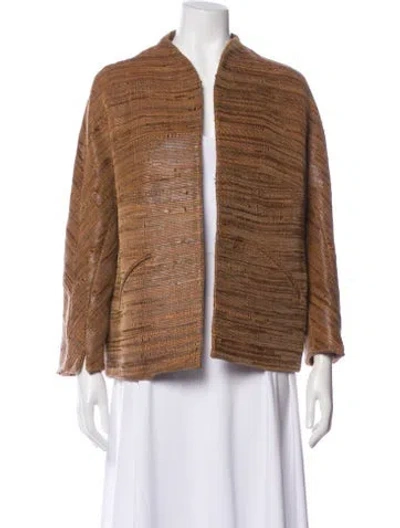 Pre-owned Chado By Ralph Rucci Evening Jacket In Brown