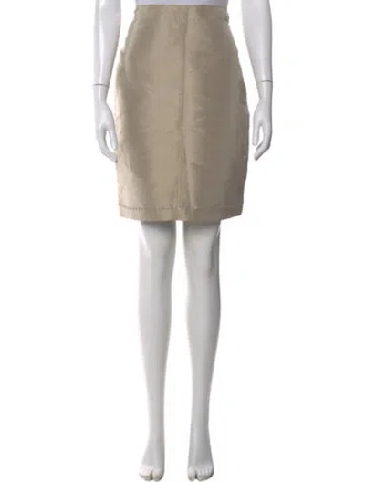 Pre-owned Chado By Ralph Rucci Knee-length Skirt In Neutral