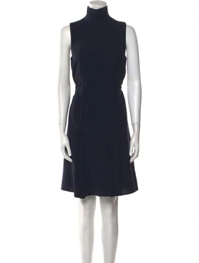 Pre-owned Chado By Ralph Rucci Late 2000's - Early 2010's Knee-length Dress In Blue